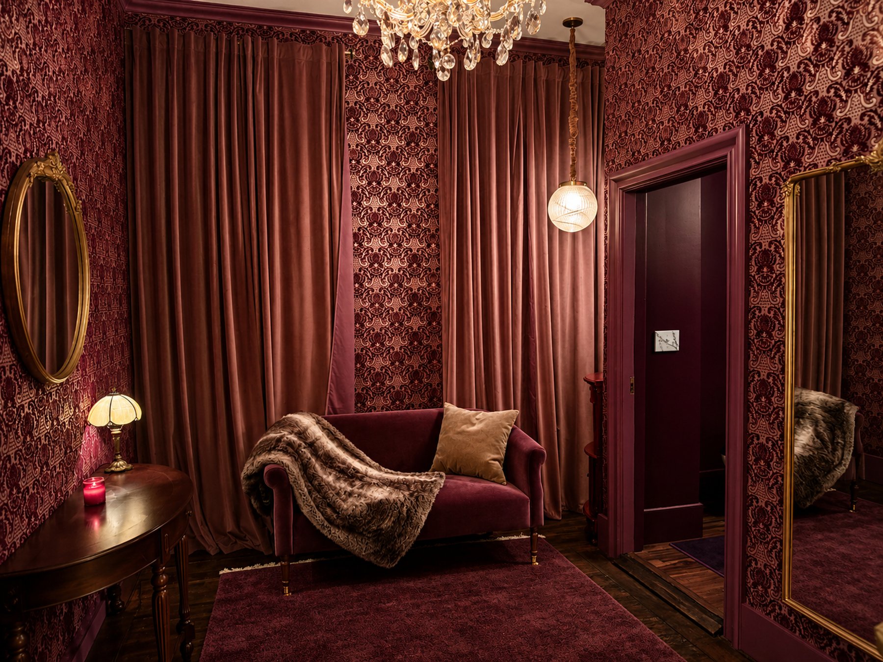 Le Boudoir dressing room at Maison Rêve