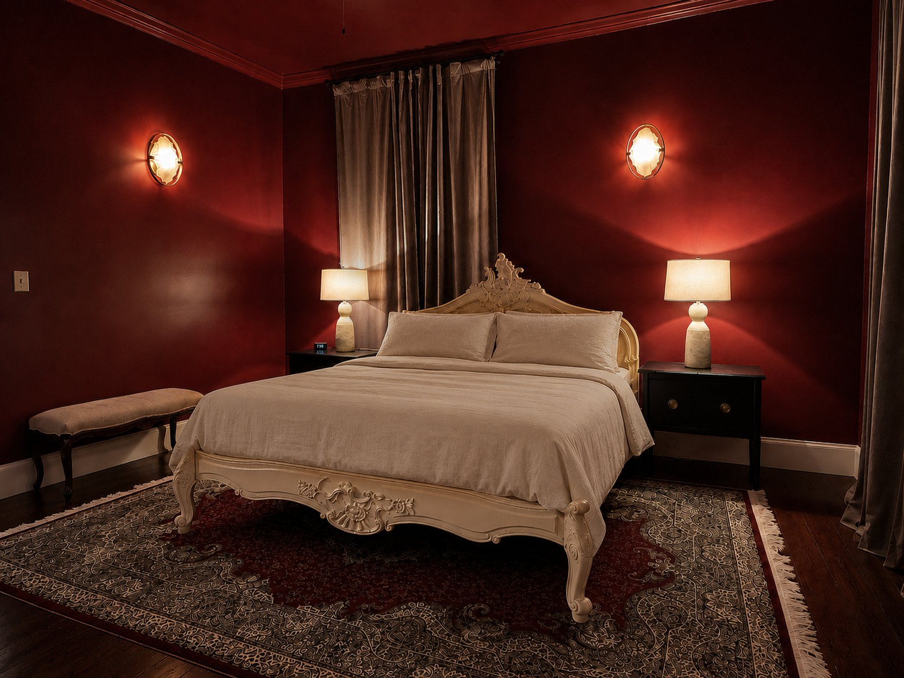 Rosewood master suite at Maison Rêve