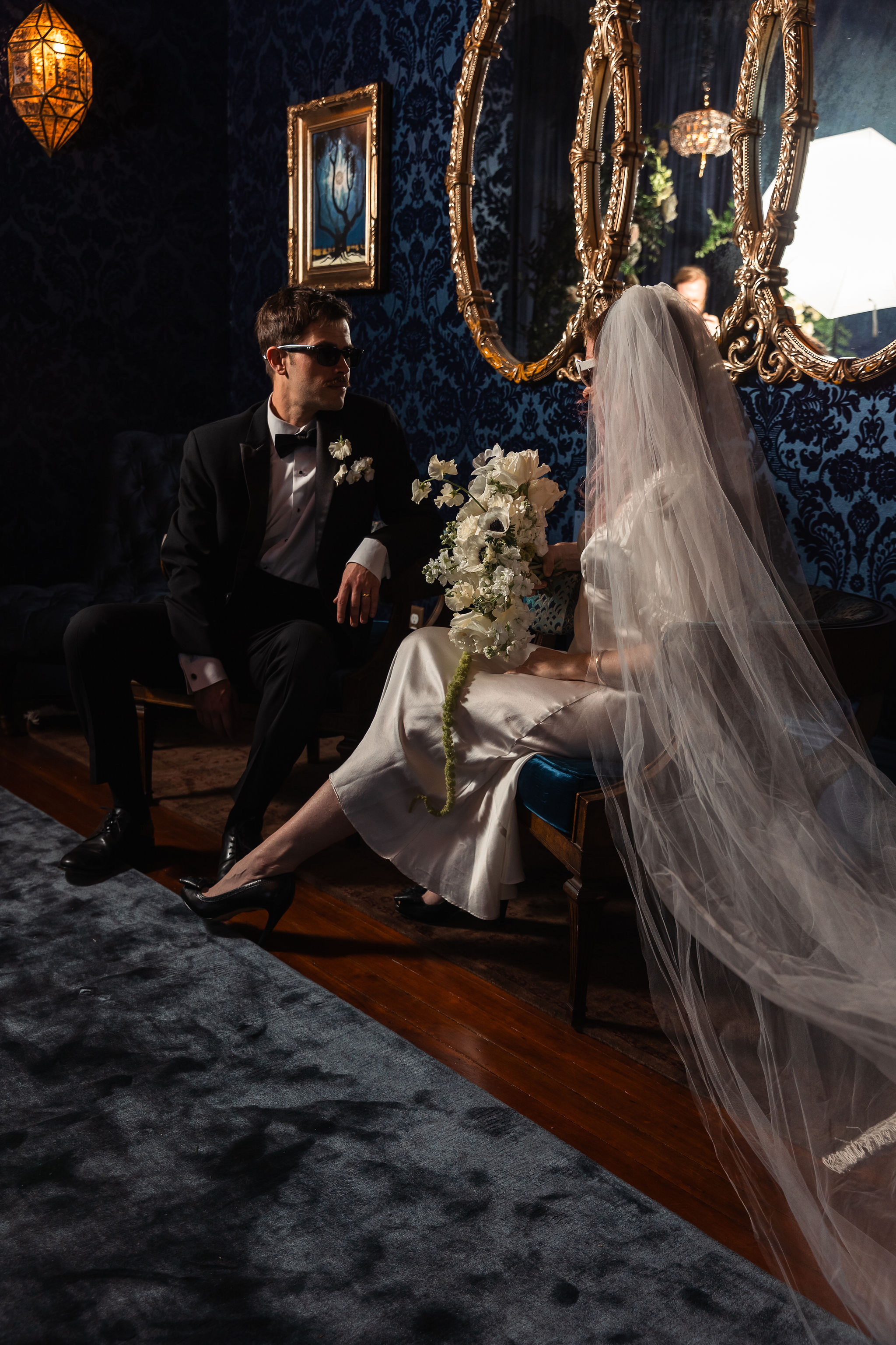 Couple in Le Grand Salon at Maison Rêve