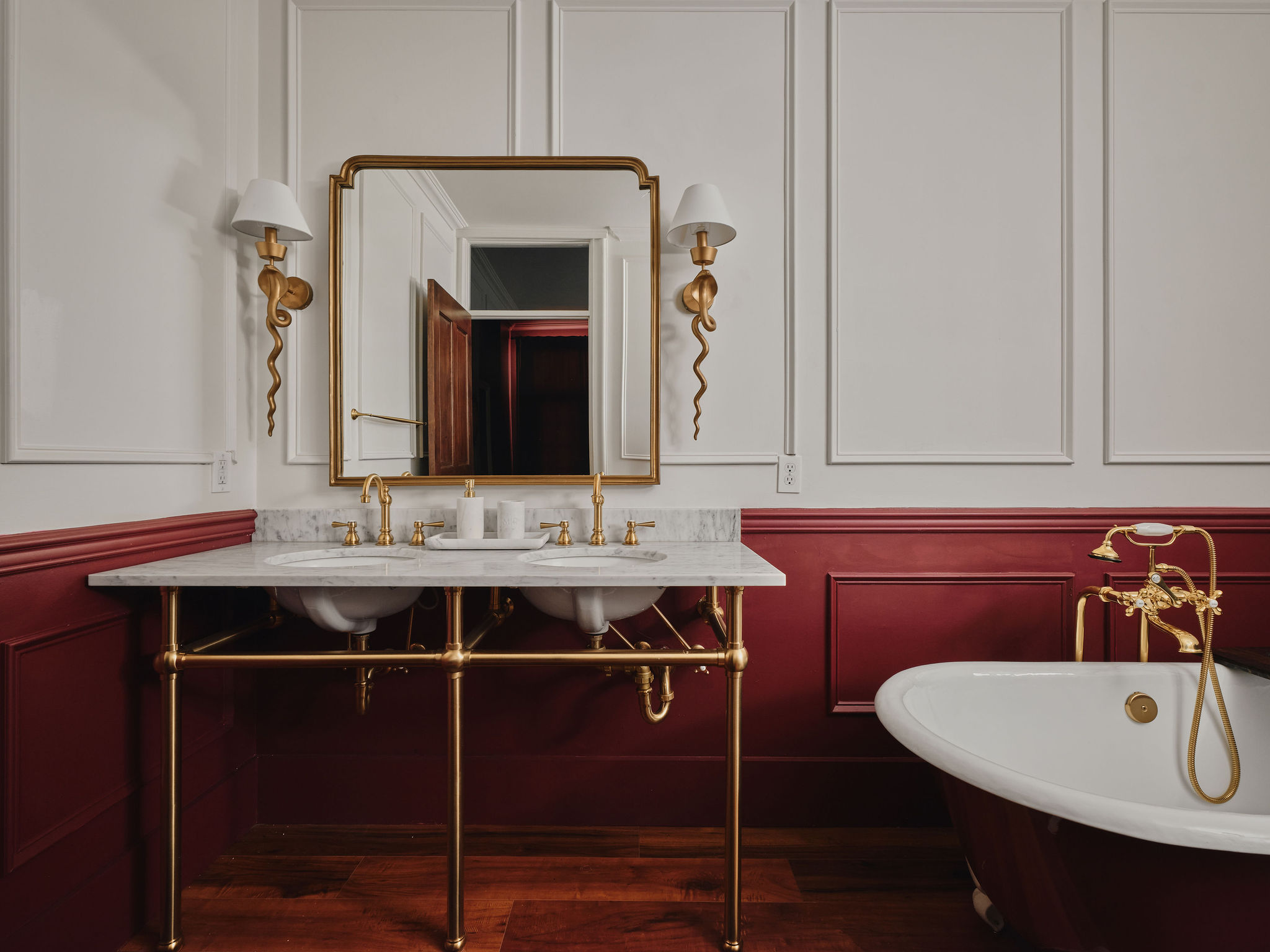 Rosewood ensuite bathroom at Maison Rêve
